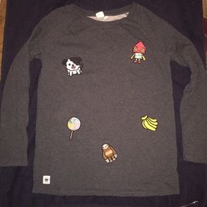 Grey Toca Boca Sweatshirt with Patches